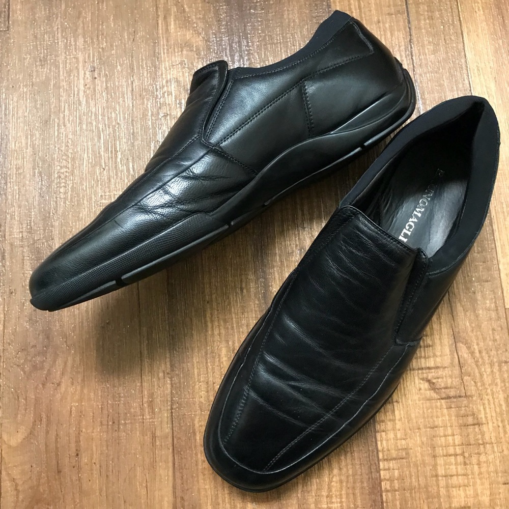 Bruno Magli Italian leather slip on shoes